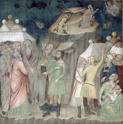 Moses auf dem Berg Sinai, 1356-67 von also Manfredi de Battilori Bartolo di Fredi